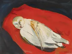 Owl 1990 by Arthur Boyd, 1990, oil on board, sold Dec 2014