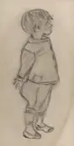 Berliner Bengel (Berlin Urchin) by Heinrich Zille, charcoal on paper, sold Dec 2014