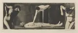 Aus vielen Wunden blutest du, O Volk 1893-97 by Käthe Kollwitz, 1893-97, etching, aquatint and drypoint, sold Dec 2014