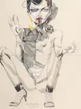Del Kathryn Barton, Cleaning Up After Wyoming Fox (A Thief in the Night at Point Blank) 2002
