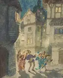 Untitled by Norman Lindsay, watercolour on paper, sold Dec 2014