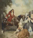 The Highwayman 1932 by Norman Lindsay, 1932, watercolour on paper, offered Dec 2014