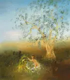David Boyd, Europa Presenting Her Golden Wings c1979, c1979, oil on canvas