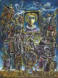 Yosl Bergner, Memories 2012, 2012, oil on canvas