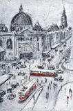 Mark Hanham, Flinders Street Station, synthetic polymer paint on canvas