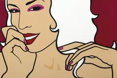 Hazel Dooney, Flirt Pose 1 2001, 2001, high gloss enamel on board