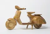 Wayne Holmes, Untitled (Motor Scooter) 2013, 2013, carved and lacquered wood