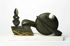 Craig Medson, Untitled 1996, 1996, bronze on marble base