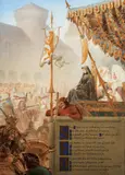 Hubert von Herkomer, Medieval Tournament 1886, 1886, watercolour on paper