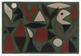 John Coburn, Study for Kakadu, synthetic polymer paint and coloured pencil on paper