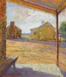 Brian Seidel, Old Wirrealpa Homestead 1996, 1996, oil on canvas on board