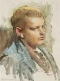 Percy Watson, Don the Fair-Haired Boy, oil on canvas on board