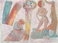 Dream Sequence II 1987 by Louis Kahan, 1987, oil on canvas on board, offered Dec 2014
