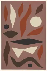 Bushfire 1983 by John Coburn, 1983, screenprint, sold Dec 2014
