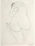 Brett Whiteley, Back View 1976, 1976, etching