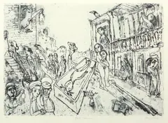 Petit Testament by Garry Shead, etching, sold Dec 2014
