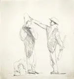 Fred Williams, Music Hall 1956, 1956, etching and drypoint