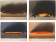 Tim Storrier, Blaze Line Quartet, lithograph (4)