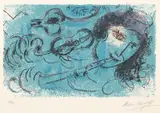 Marc Chagall, Le Joueur de Flute 1957, 1957, lithograph