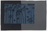 Lin Onus and Shaike Snir, Blue Reflection with Frog's Head 1994, 1994, Blue Reflection with Frog's Head