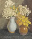Vida Lahey, Untitled (Double Still Life) 1956