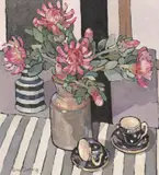 Criss Canning, Proteas in Vases 1992, 1992, oil on canvas