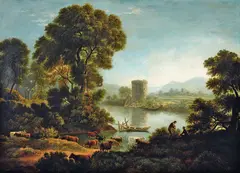John Glover, Untitled (Welsh Landscape), oil on canvas