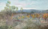 Charles Conder, Orchard at Richmond 1887, 1887, oil on canvas