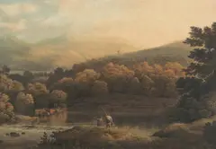 View of Llandidlip by John Glover, watercolour on paper, sold Sep 2014