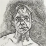 Lucian Freud, Head of a Naked Girl 2000