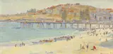 Robert Campbell, Coogee Beach, oil on canvas on board
