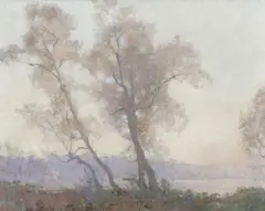 Mystic Dawn 1916 by Elioth Gruner, 1916, oil on canvas, sold Sep 2014