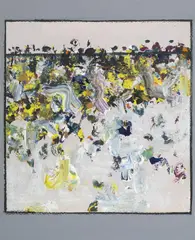 (Landscape Study) c1974 by Fred Williams, c1974, oil on card, sold Sep 2014