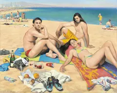 Peter Churcher, Lunch on the Beach 2011, 2011, oil on canvas