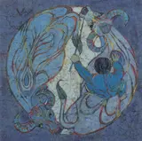 Teng Chuah Thean, Cowherd c1988, c1988, batik