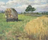 Rupert Bunny, Hay Wagon near Arles c1925