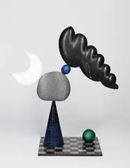 Augustine Dall'ava, If Only Carl Knew 31 1996, 1996, painted wood, steel, stone and marble