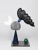 Augustine Dall'ava, If Only Carl Knew 31 1996, 1996, painted wood, steel, stone and marble