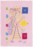 Pink Jacqueline 1958 by Pablo Picasso, 1958, colour lithograph, sold Sep 2014