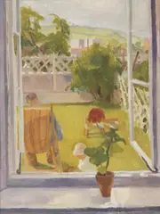 Arnold Shore, The Holiday 1953, 1953, oil on canvas