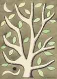 John Coburn, Untitled (Tree), watercolour and ink on paper