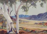 Albert Namatjira, Untitled (Central Australian Landscape)