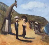 Garry Shead, By the Coast (D. H. Lawrence series) 1993, 1993, oil on board