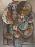Teng Chuah Thean, At the Market c1988, c1988, batik