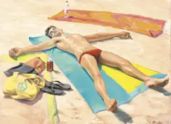 Bliss 2011 by Peter Churcher, 2011, oil on canvas, sold Sep 2014