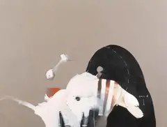 Dane Lovett, At Home - the Waiter 2005, 2005, mixed media on canvas