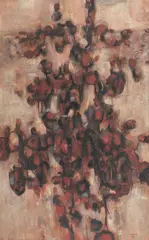 Louis James, Red Landscape 1962, 1962, oil on canvas