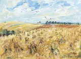 Celia Perceval, Stooks with Blackbirds, Toolern Vale, Victoria 1995