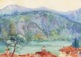 John Peter Russell, Lake Orta, Northern Italy 1915, 1915, watercolour