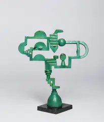 Jock Clutterbuck, Small Cave of the Full Moon 2011, 2011, cast bronze on marble base